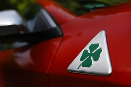 Alfa Giulietta QV Test, 235 PS, Kleeblatt Emblem an der Seite
