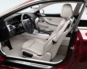 BMW 6er Coupe Test,: Innenraum, interior, Vordersitze, Ledersitze, Lenkrad