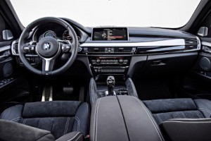 BMW X6 M50d: Cockpit, Sitze, M Lenkrad, Monitor