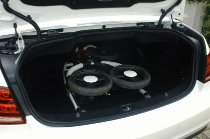 Mercedes E Cabrio: Kofferraum, trunk, boot
