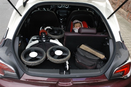 Opel Adam: Kofferraum, trunk, boot