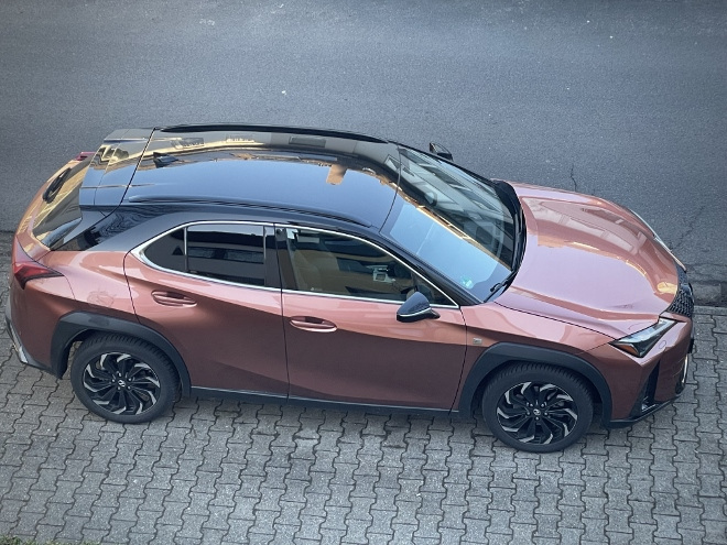 Lexus RX Facelift Aus der Seitenansicht von oben