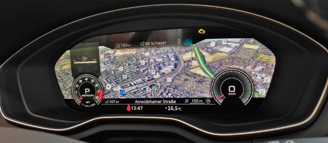 Audi Virtual Cockpit im Audi A5 Cabrio 45 TFSI quattro