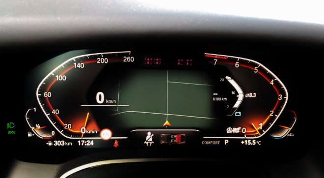 Digitalcockpit des BMW 840i Gran Coupe im Test