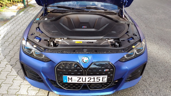 BMW i4 M50 Motor unter Abdeckung