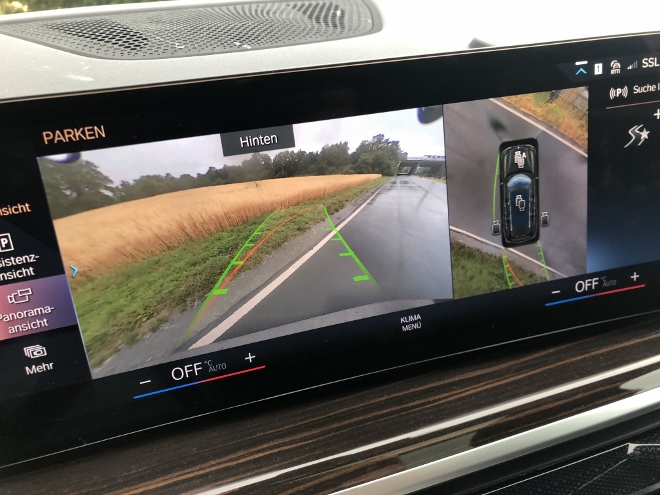 BMW X7 xDrive40d Kameras und 360 Grad Rundumsichtsystem