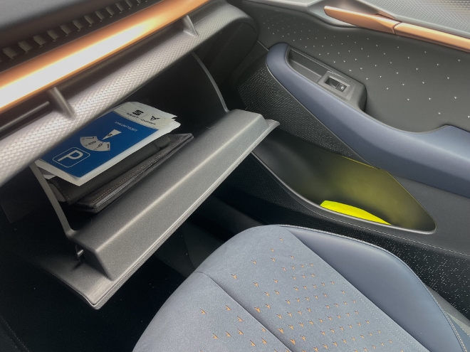 Cupra elektrischer SUV Tavascan VZ: Handschuhfach