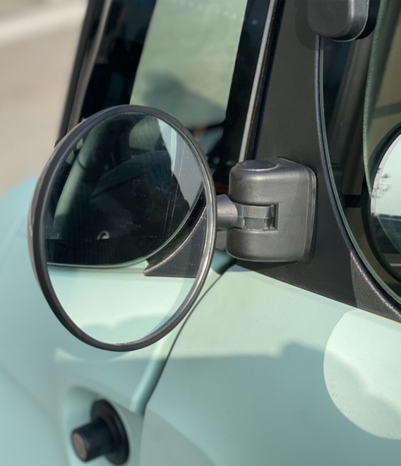 Fiat Topolino 2024 runder Außenspiegel