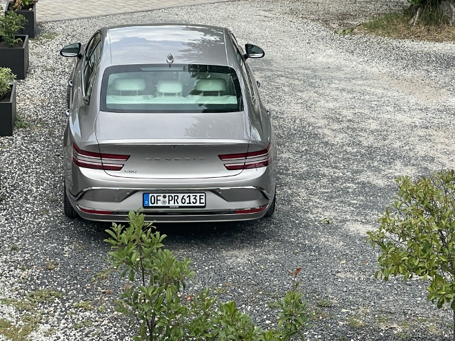 Genesis Electrified G80 Facelift: Aus der Heckansicht