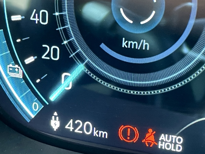 Genesis Electrified G80 Anzeige der Reichweite