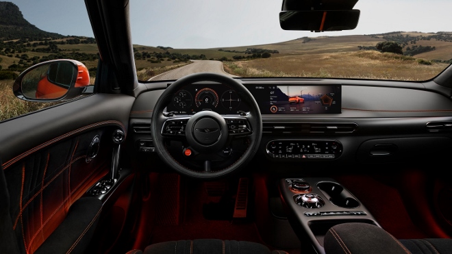 Genesis GV60 Magma Topversion Vorstellung: Cockpit und Lenkrad