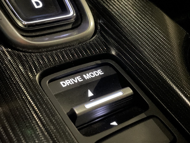 Honda Civic e:HEV Hybrid Drive Mode Schalter auf der Mittelkonsole