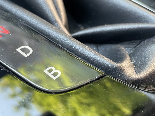 Honda Jazz e:HEV Facelift Test, B Taste der Automatik für mehr Rekuperation