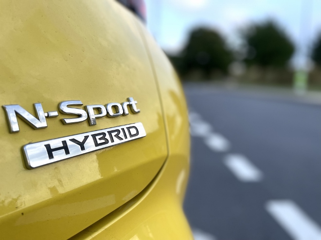 Nissan Juke 1.6 Hybrid N-Sport Schriftzug am Heck