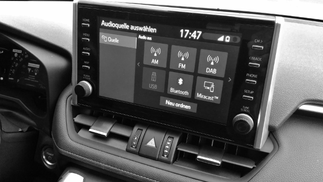 Suzuki Across Plug in Hybrid Bildschirm Menü ohne Navi