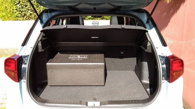Kofferraum und Kofferraumvolumen im Suzuki Vitara Facelift